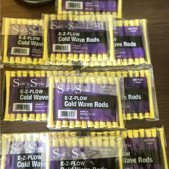Soft 'n Style E-Z Flow Cold Wave Rods - Yellow - Picture 1 of 2